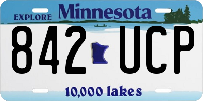 MN license plate 842UCP