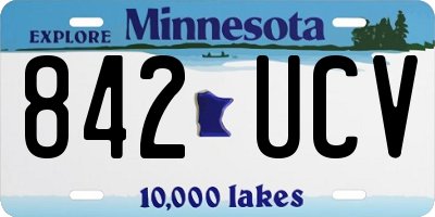 MN license plate 842UCV