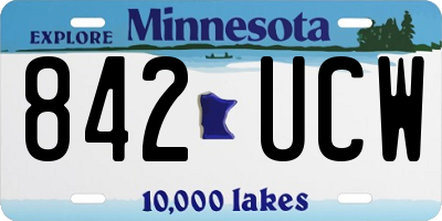 MN license plate 842UCW