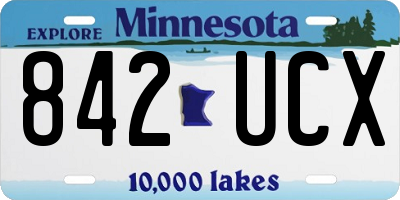 MN license plate 842UCX