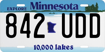 MN license plate 842UDD