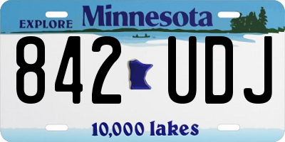 MN license plate 842UDJ