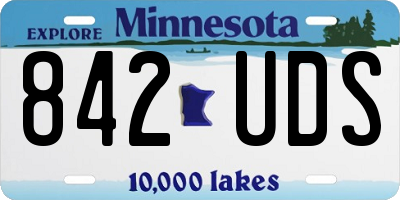 MN license plate 842UDS