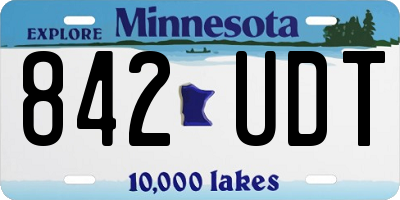 MN license plate 842UDT