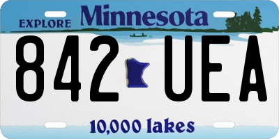 MN license plate 842UEA