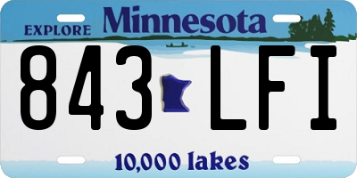 MN license plate 843LFI