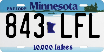 MN license plate 843LFL