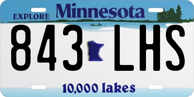 MN license plate 843LHS