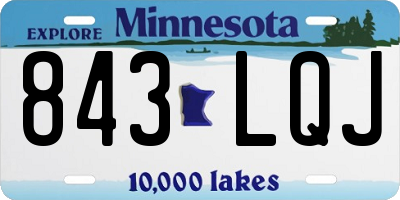 MN license plate 843LQJ
