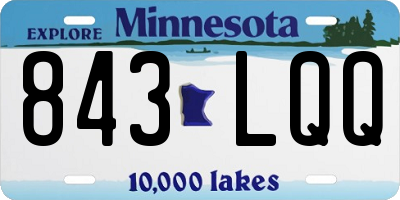 MN license plate 843LQQ