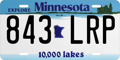 MN license plate 843LRP