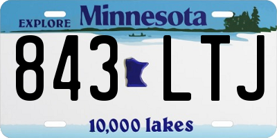 MN license plate 843LTJ