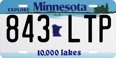 MN license plate 843LTP