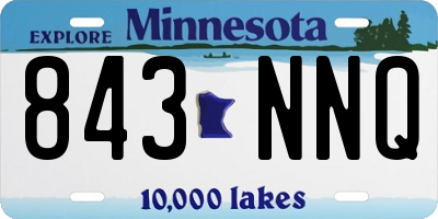 MN license plate 843NNQ