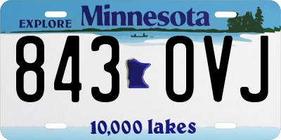 MN license plate 843OVJ