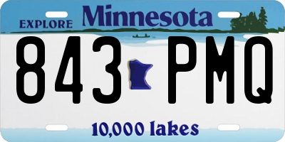 MN license plate 843PMQ