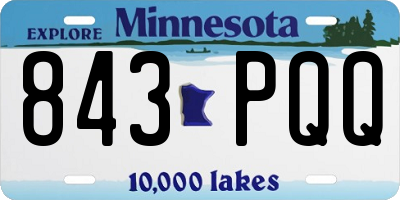 MN license plate 843PQQ
