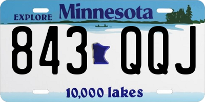 MN license plate 843QQJ