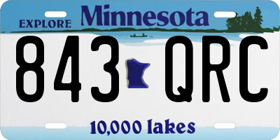MN license plate 843QRC