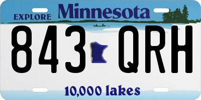 MN license plate 843QRH