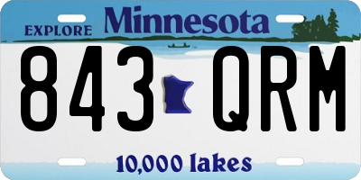 MN license plate 843QRM