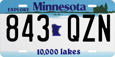 MN license plate 843QZN
