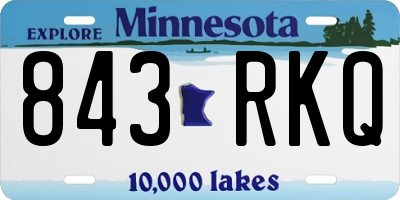 MN license plate 843RKQ
