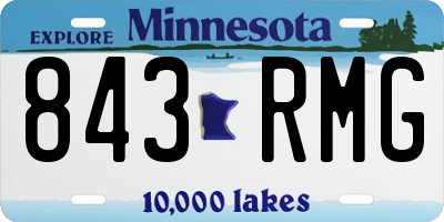 MN license plate 843RMG