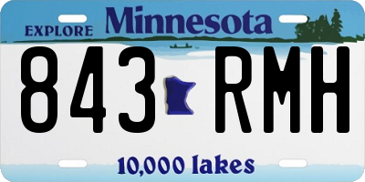 MN license plate 843RMH
