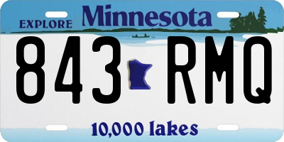MN license plate 843RMQ