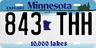MN license plate 843THH