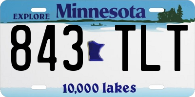 MN license plate 843TLT