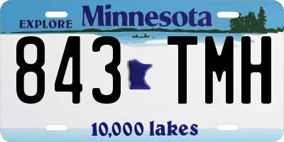 MN license plate 843TMH