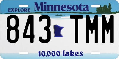 MN license plate 843TMM