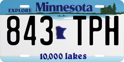 MN license plate 843TPH