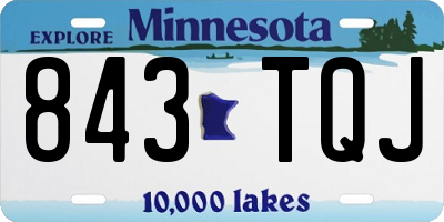 MN license plate 843TQJ