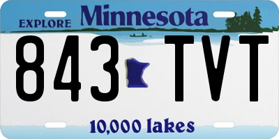 MN license plate 843TVT