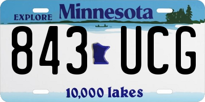 MN license plate 843UCG