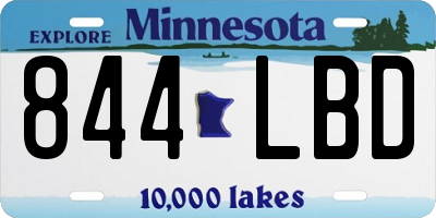 MN license plate 844LBD