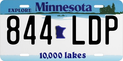 MN license plate 844LDP