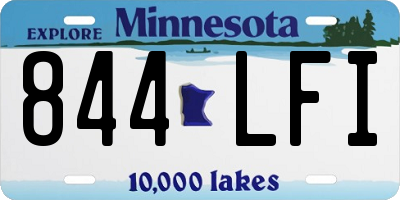 MN license plate 844LFI