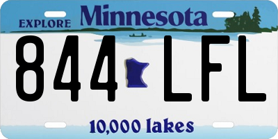MN license plate 844LFL