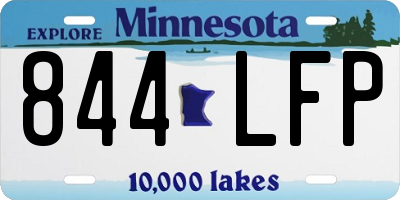 MN license plate 844LFP