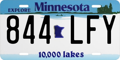 MN license plate 844LFY