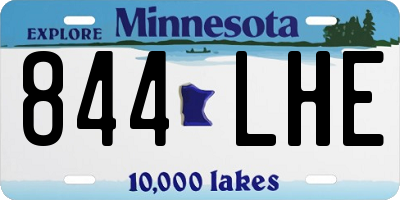 MN license plate 844LHE