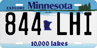 MN license plate 844LHI