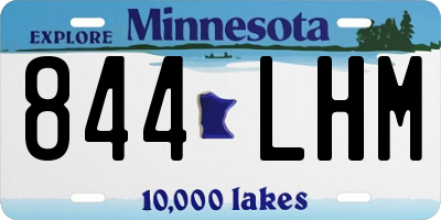 MN license plate 844LHM