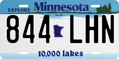 MN license plate 844LHN