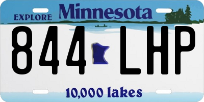 MN license plate 844LHP