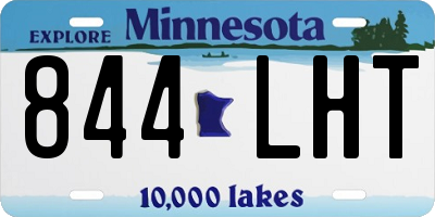 MN license plate 844LHT
